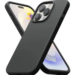 iPhone 16 Pro Max - Slim Silikon Backcover Schwarz