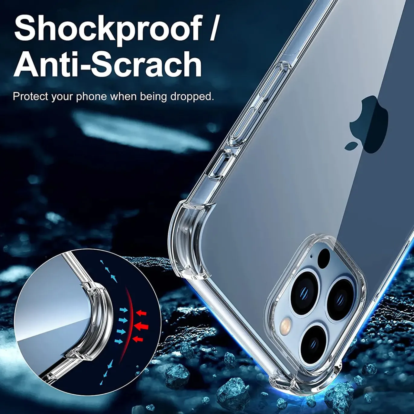 iPhone 13 Pro Max - Stoßfestes Clear Case