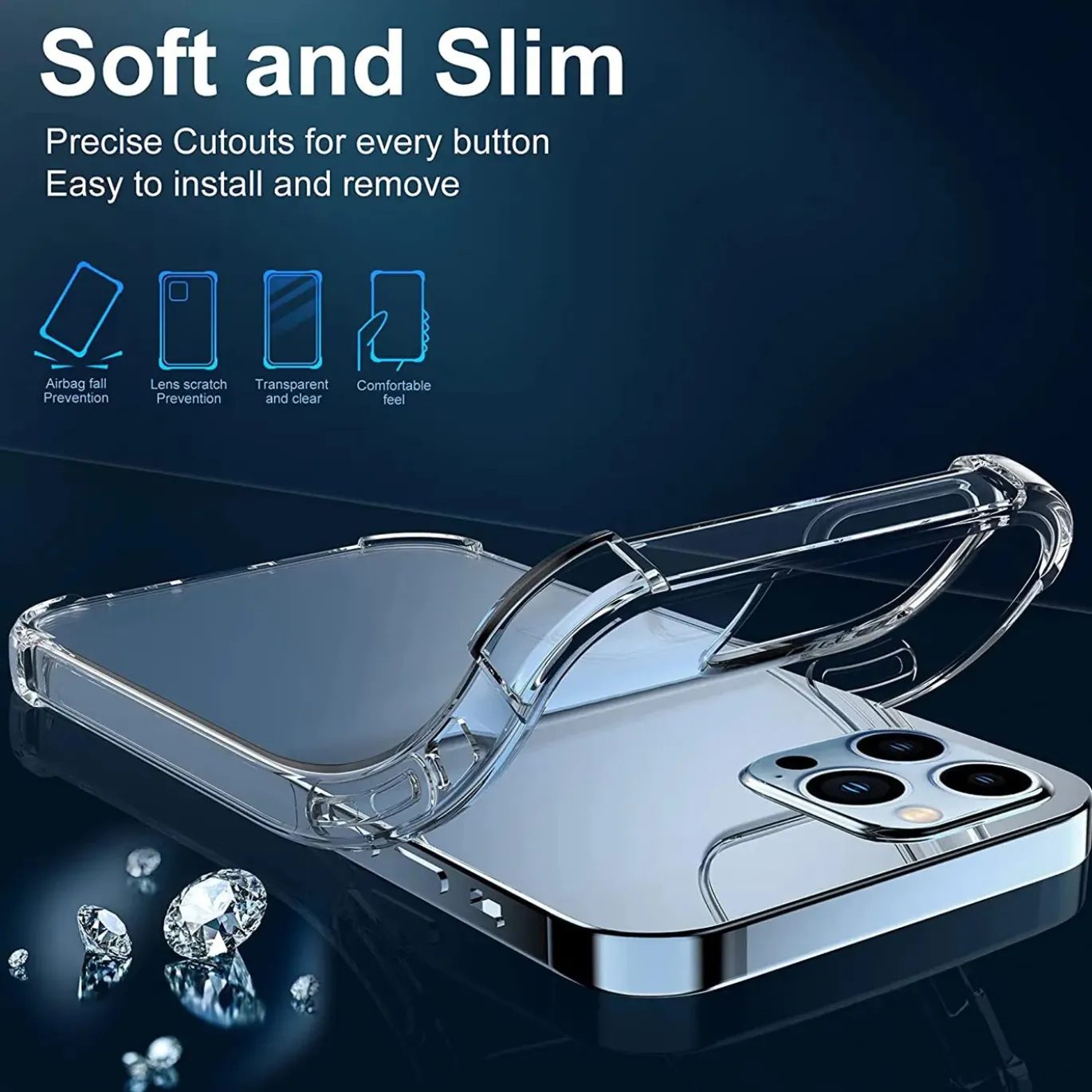iPhone 13 Pro Max - Stoßfestes Clear Case