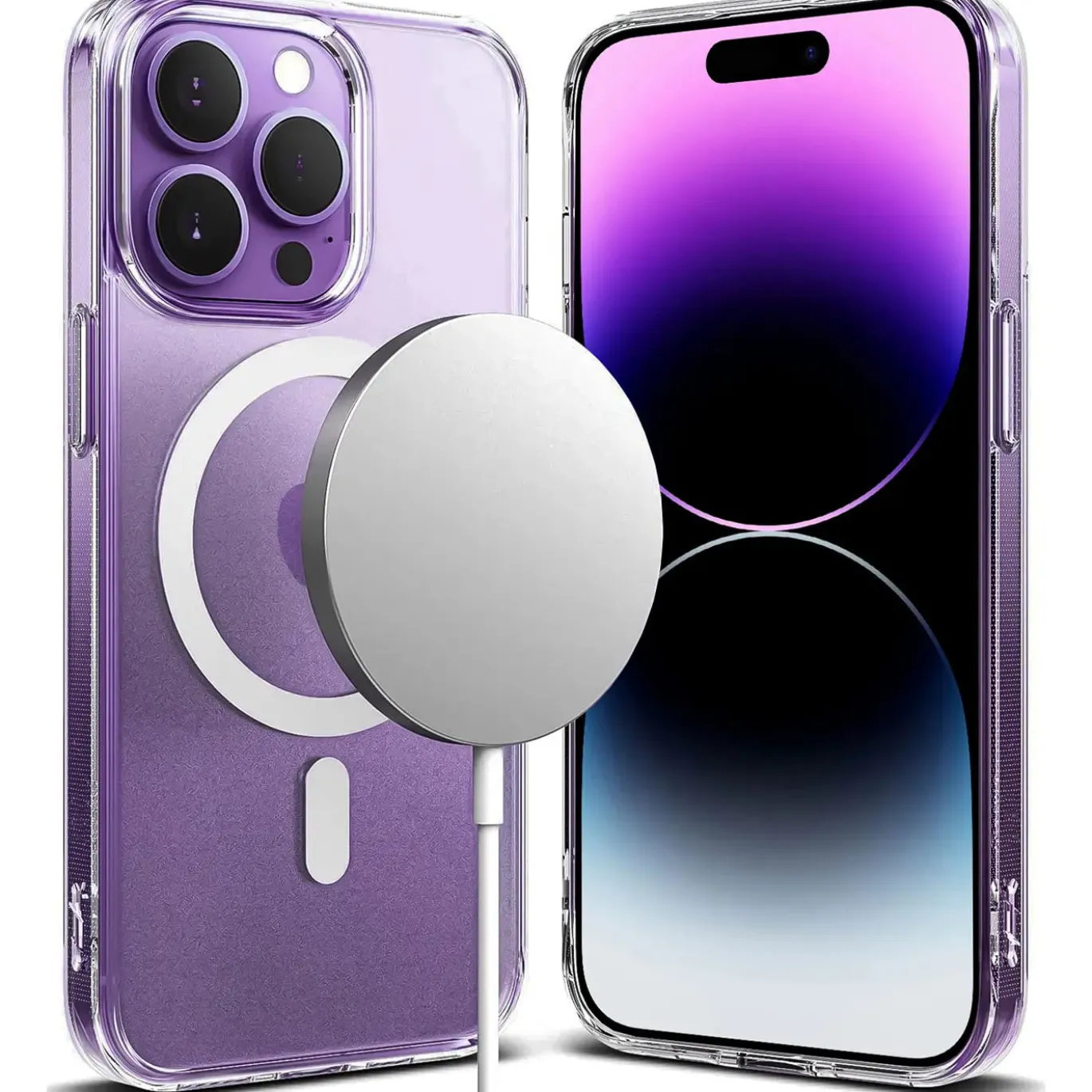 iPhone 14 Pro Max - Transparente MagSafe Silikonhülle