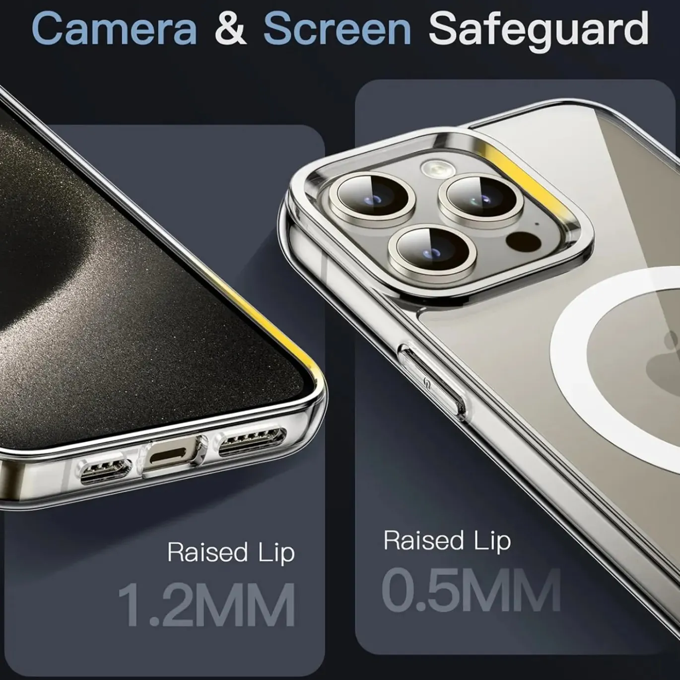 iPhone 15 Pro Max - Transparente MagSafe Silikonhülle