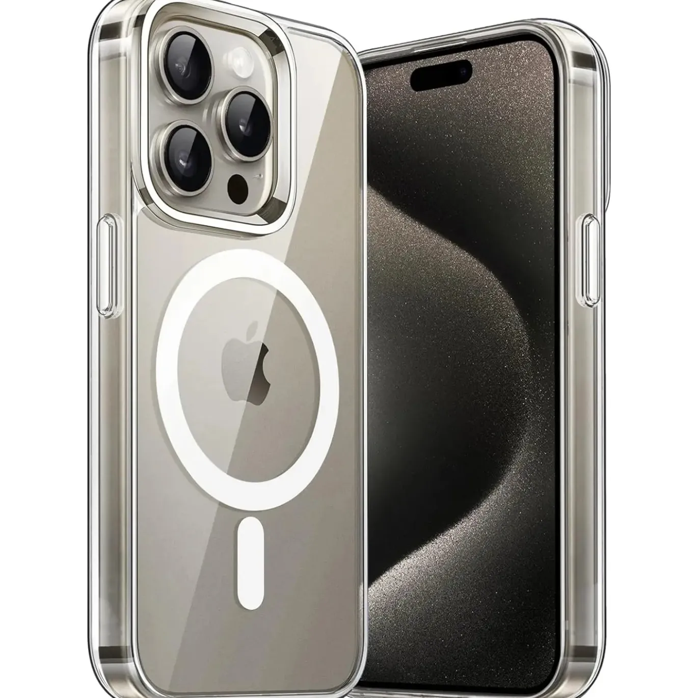 iPhone 15 Pro Max - Transparente MagSafe Silikonhülle