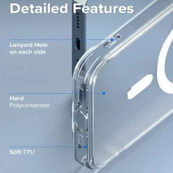 iPhone 15 Pro Max - Transparente MagSafe Silikonhülle