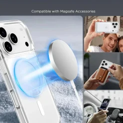 iPhone 17 Pro Max - Transparente MagSafe Silikonhülle