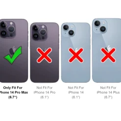 iPhone 14 Pro Max - Umhängehülle mit Kameraschutz