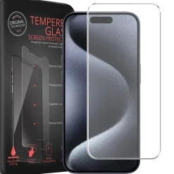iPhone 15 Pro Max - 2x 9H Panzer Glasfolie, Displayfolie