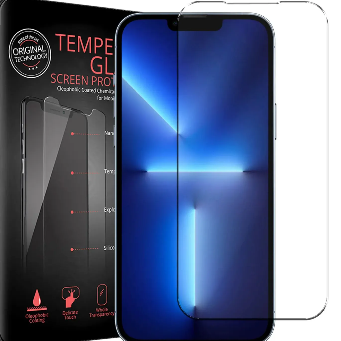 iPhone 13 Pro Max - 2x 9H Panzer Glasfolie, Displayfolie