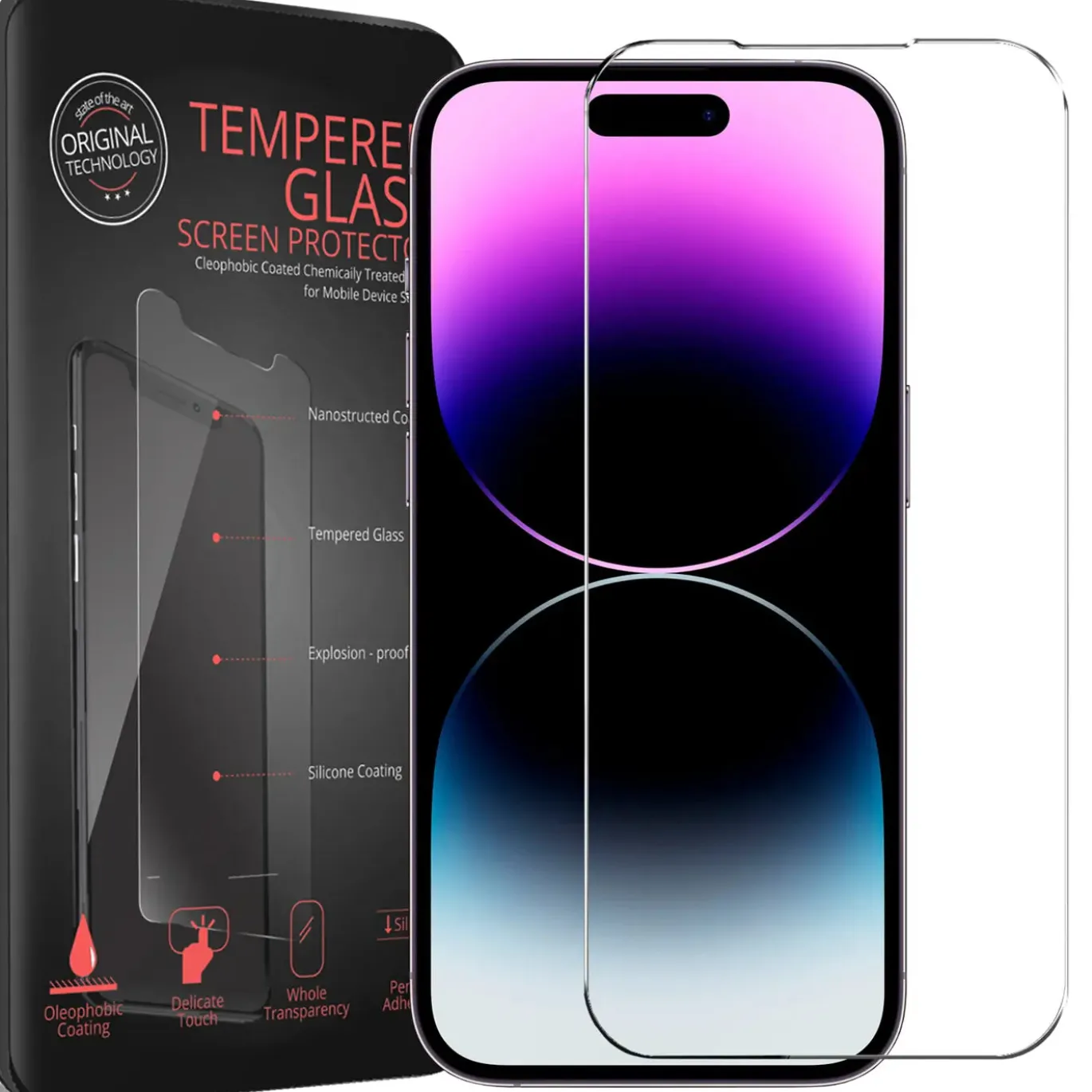 iPhone 14 Pro Max - 2x 9H Panzer Glasfolie, Displayfolie