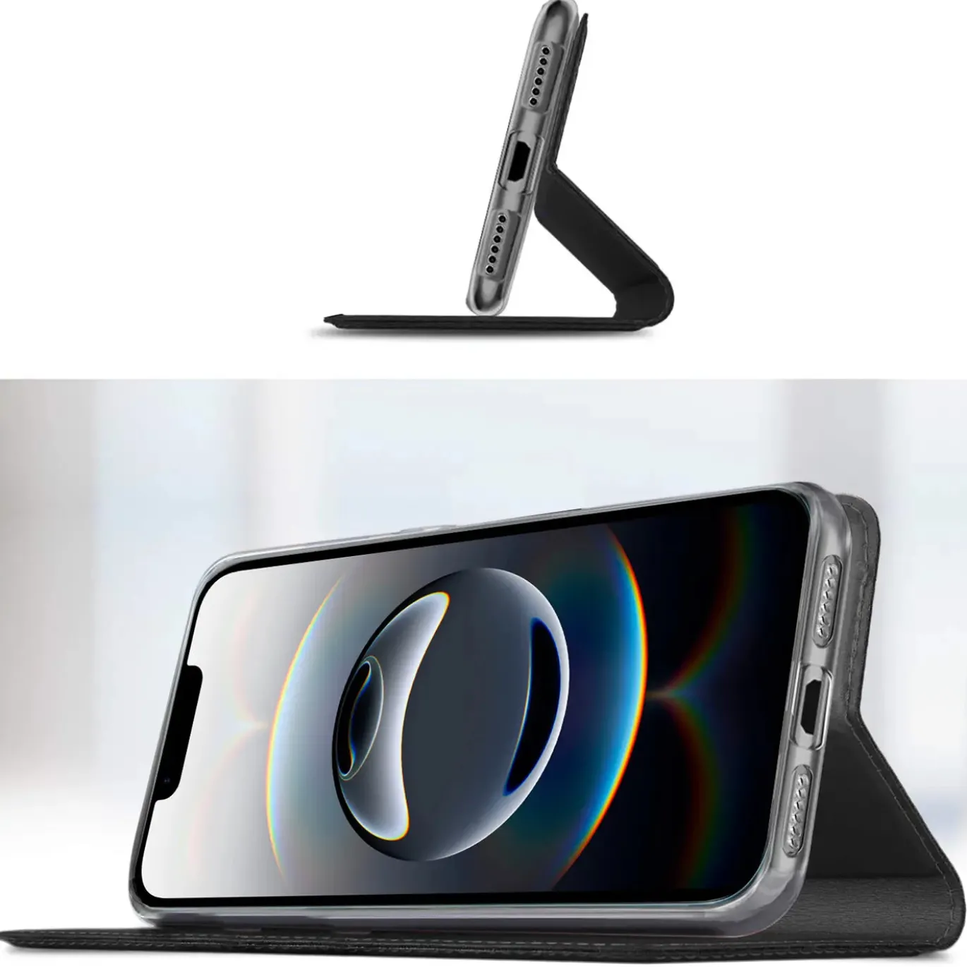 iPhone 16e - Booklet Case mit Magnetverschluss