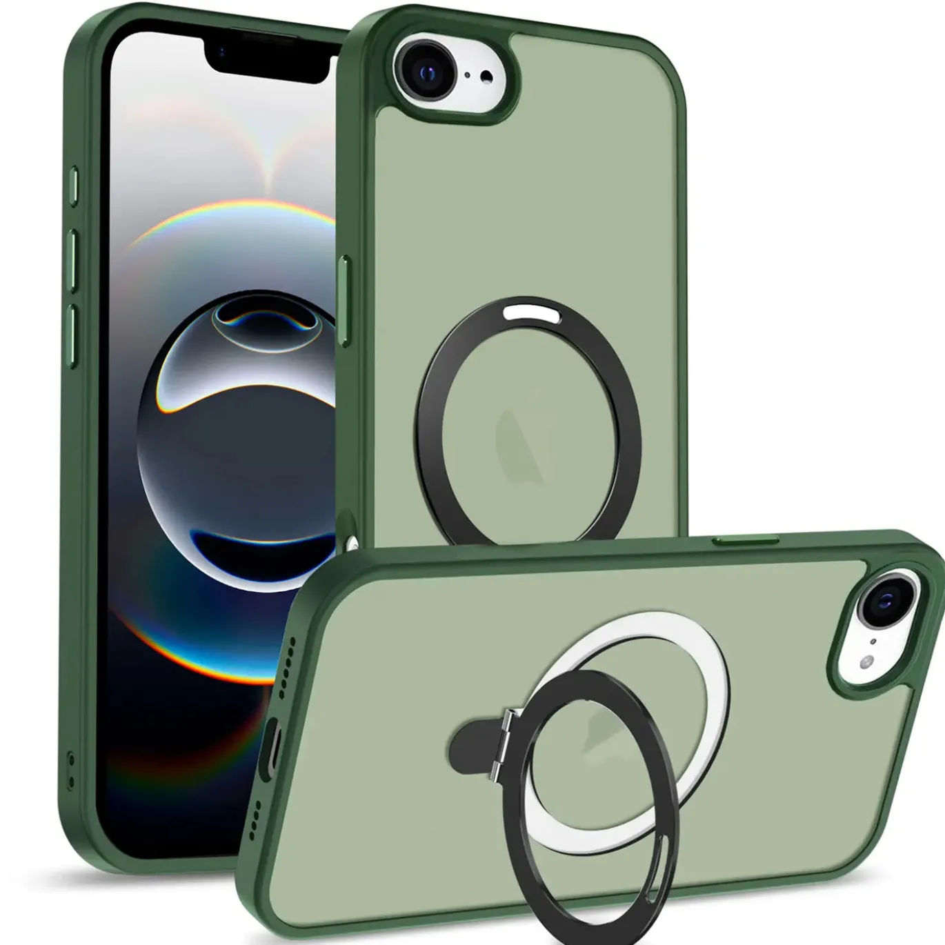 iPhone 16e - Farbige MagSafe Hülle mit Ring