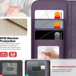 iPhone 16e - Klapphülle mit Kartenfächern & MagSafe-Kompatibilität