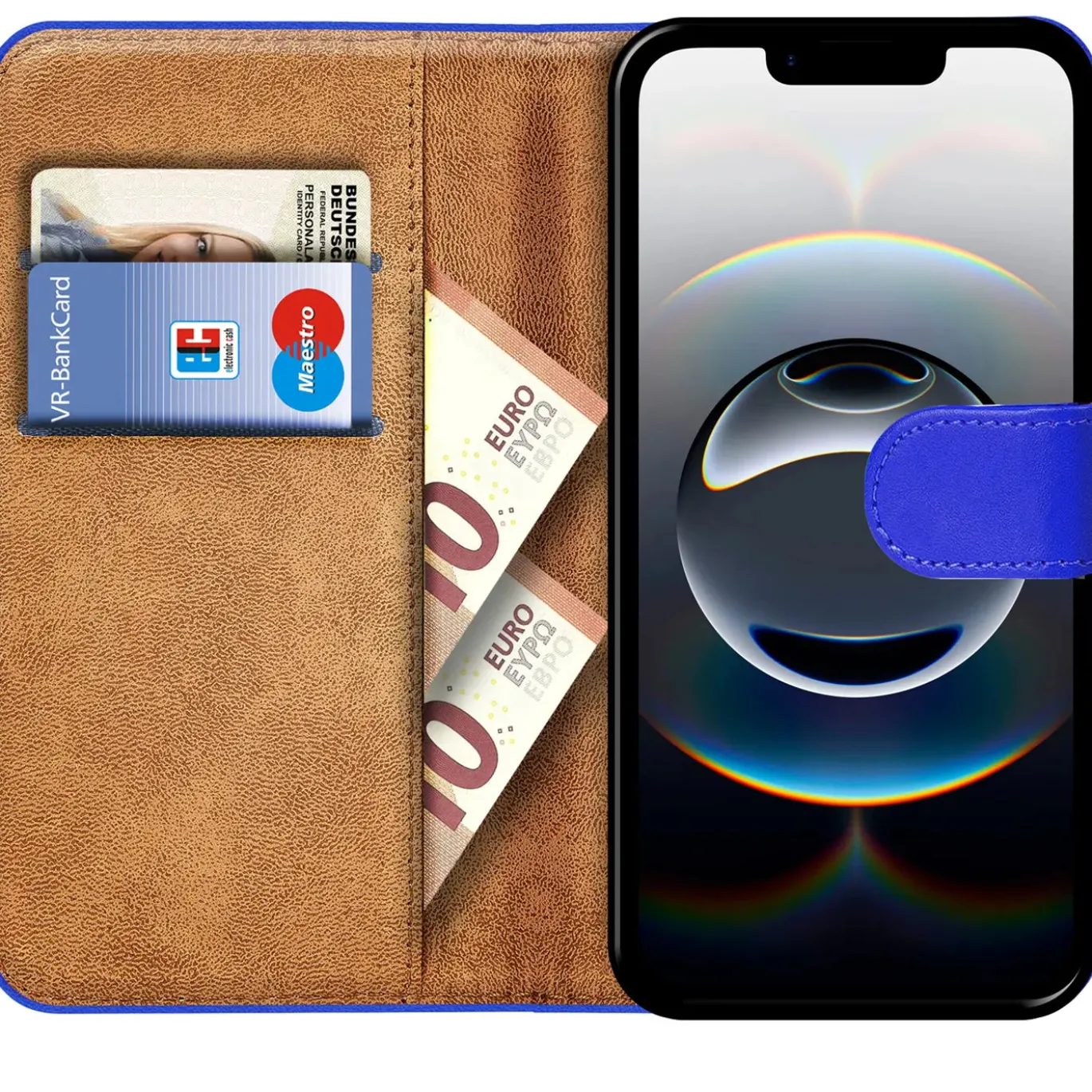 iPhone 16e - Klapphülle mit Kartenfächern