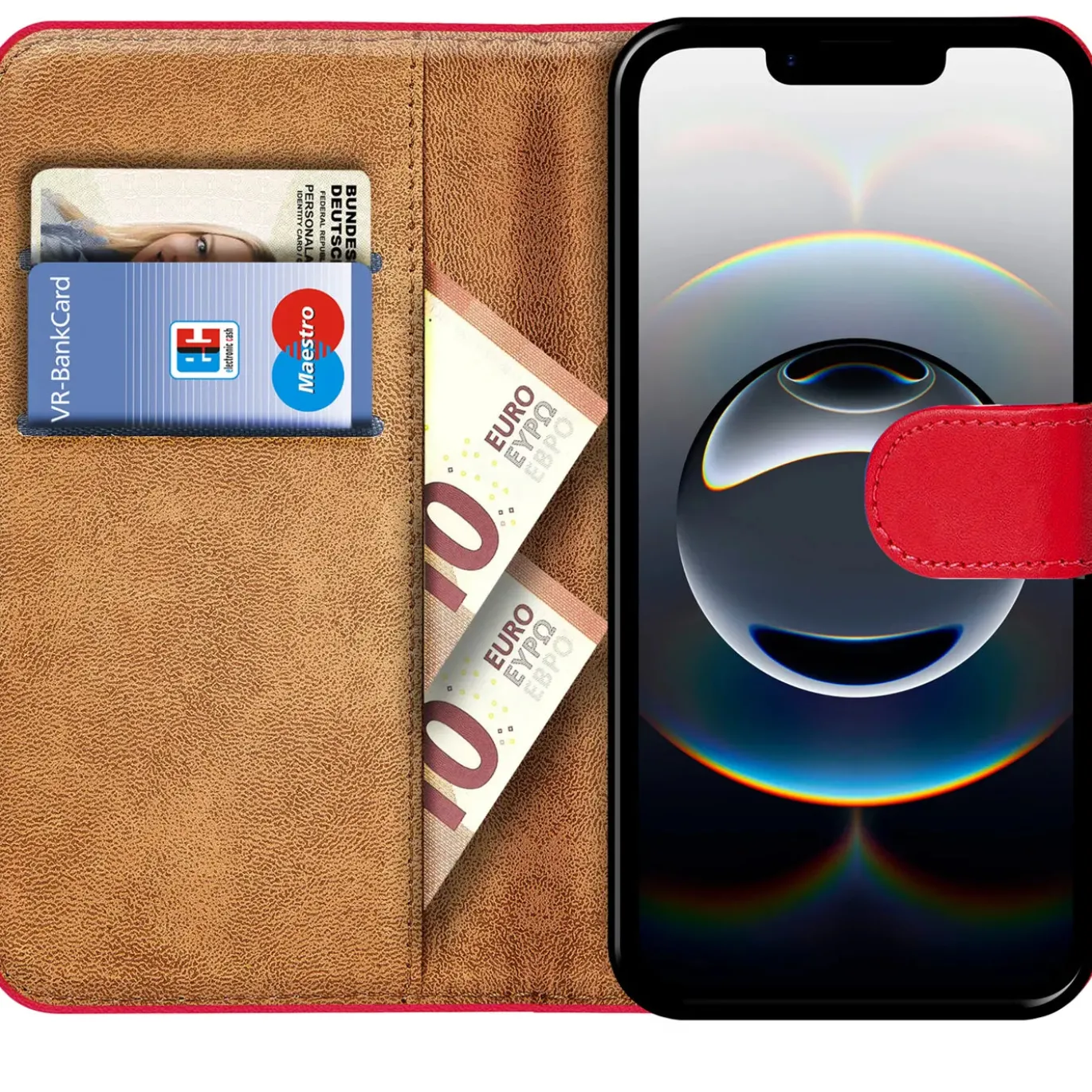 iPhone 16e - Klapphülle mit Kartenfächern