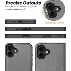 iPhone 16e - Klapphülle mit Kartenfächern & MagSafe-Kompatibilität