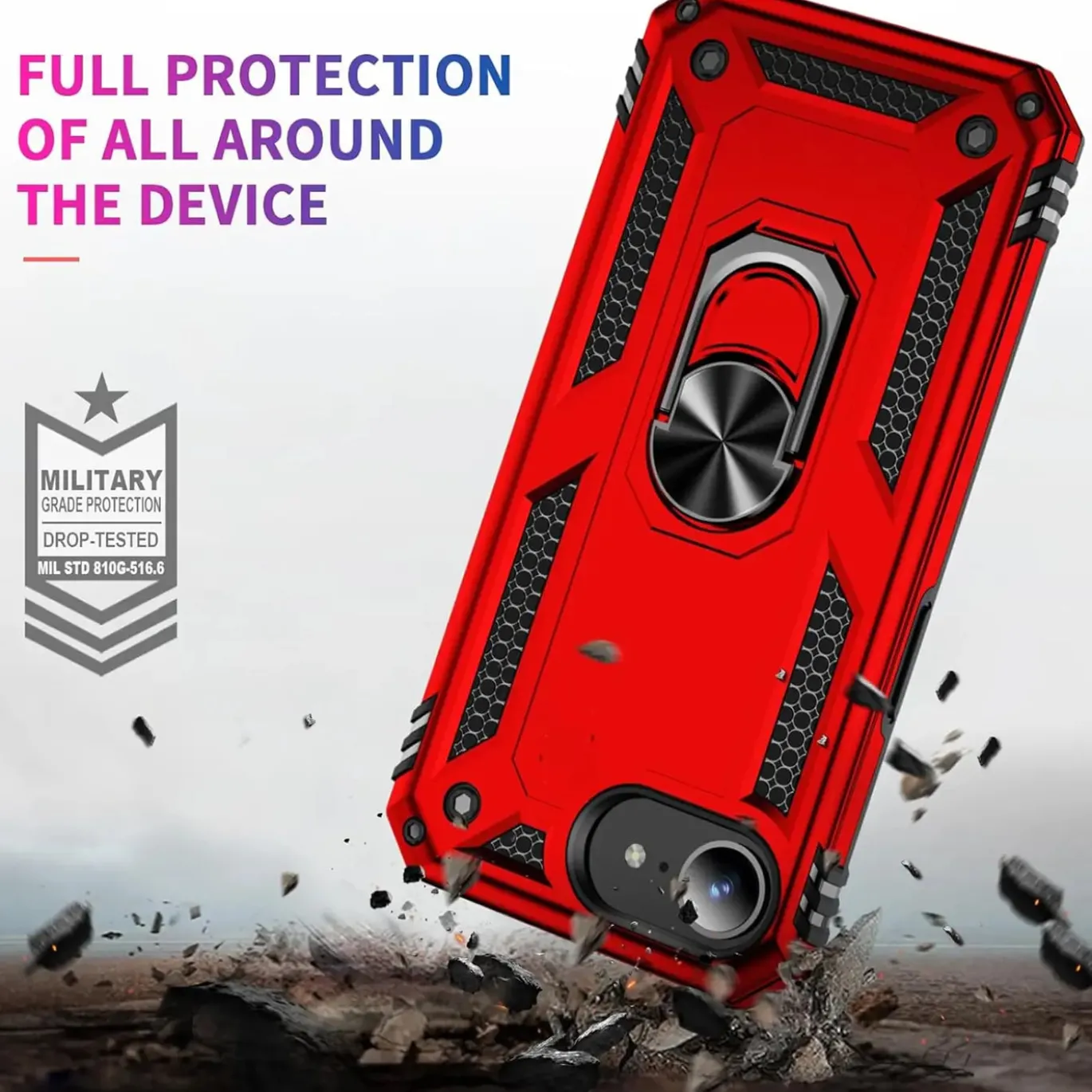 iPhone 16e - Outdoor Hardcase mit Ringhalter