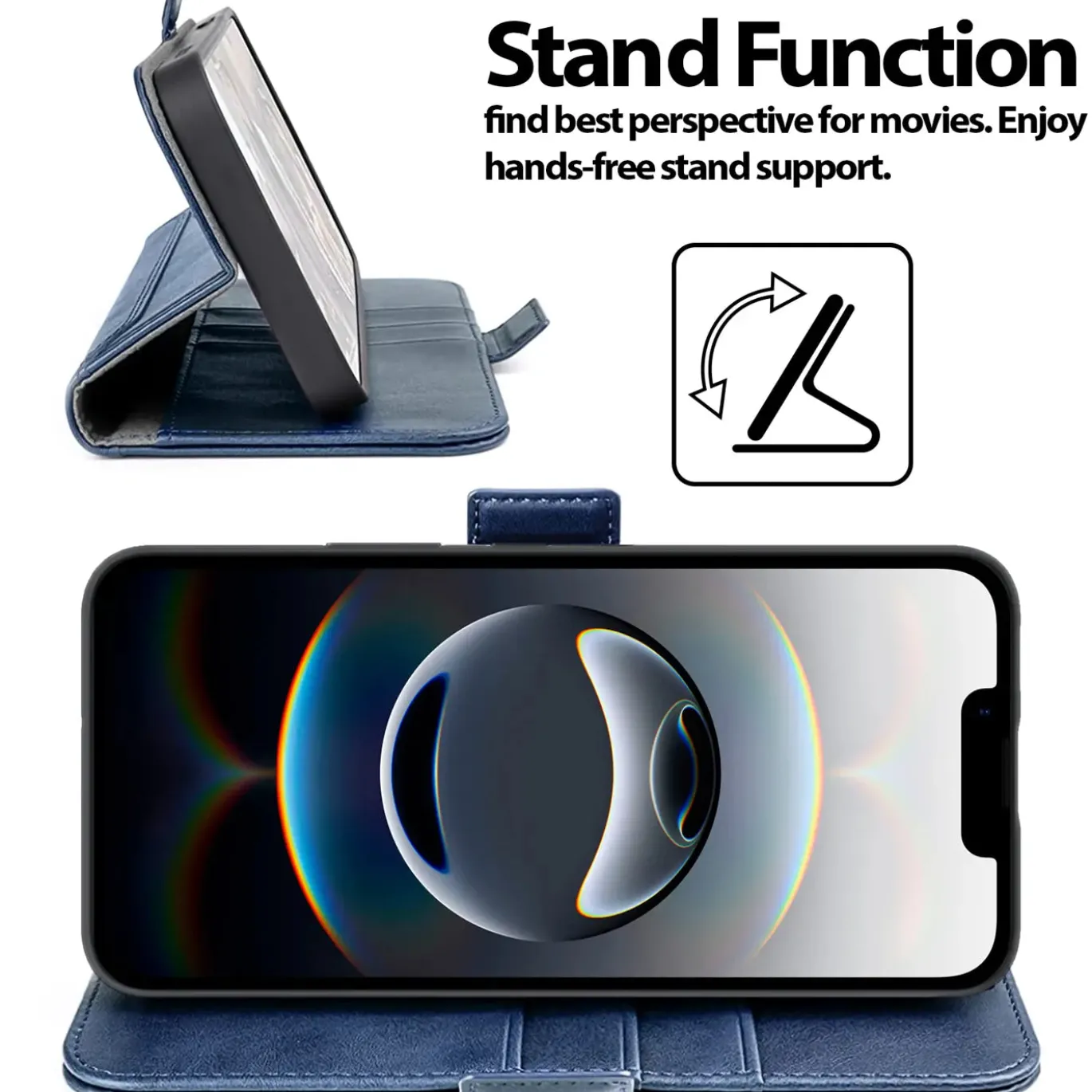 iPhone 16e - Robuste Klapphülle mit RFID Block