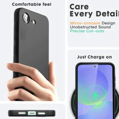 iPhone 16e - Silikon Case mit Mikrofaser-Innenseite