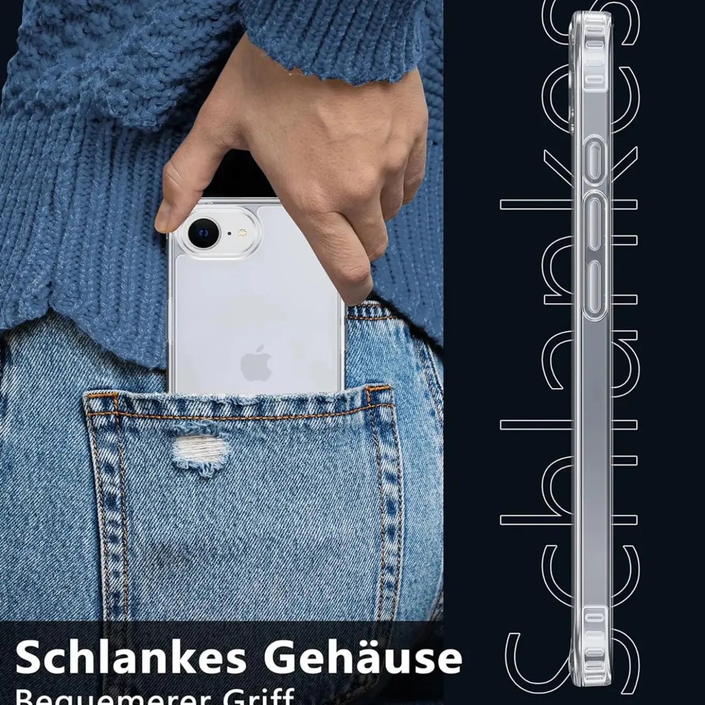 iPhone 16e - Slim Clear Case Hülle