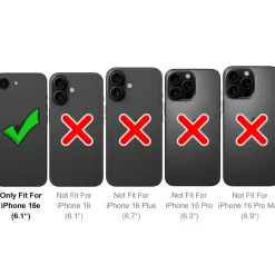 iPhone 16e - Slim Silikon Backcover Schwarz