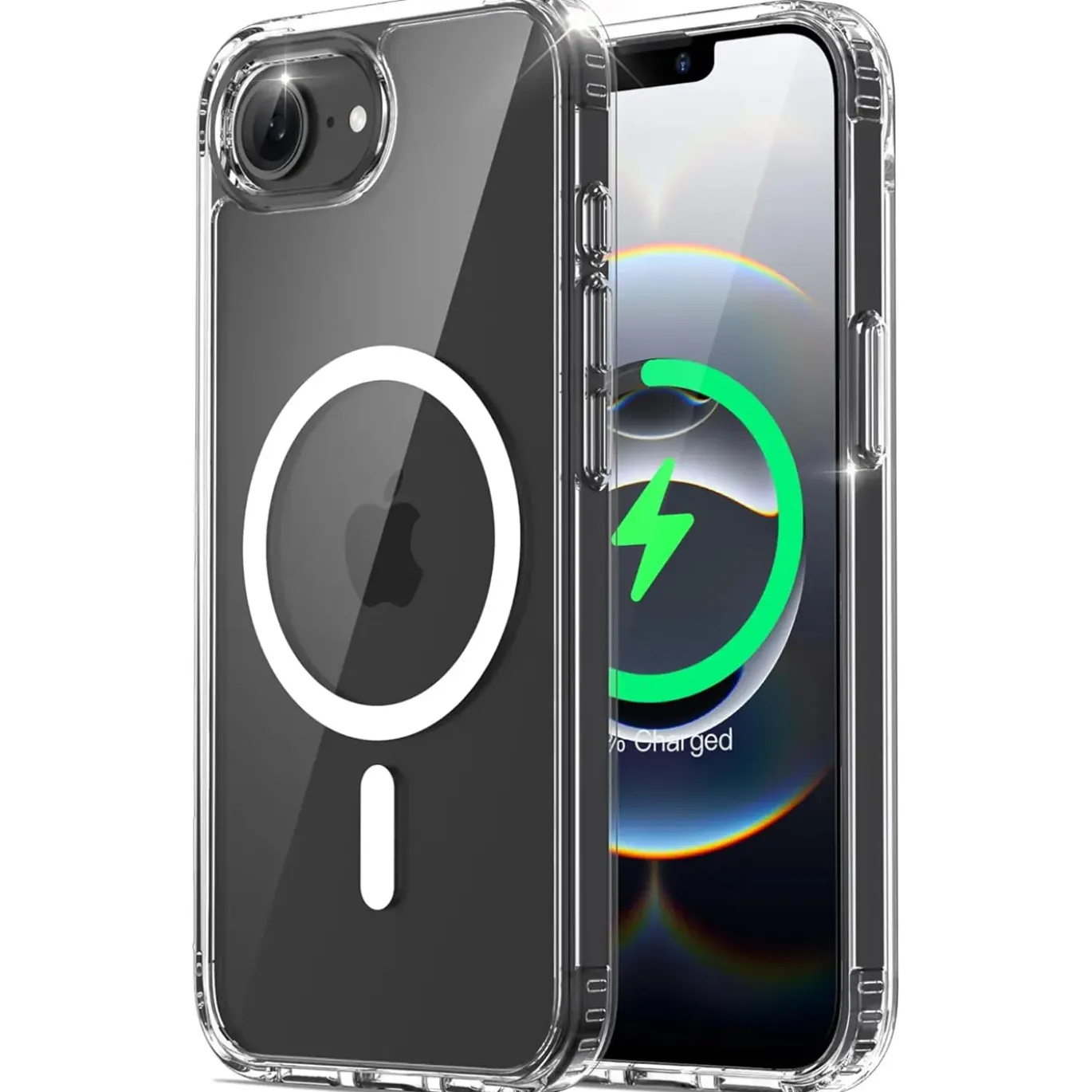 iPhone 16e - Transparente MagSafe Silikonhülle