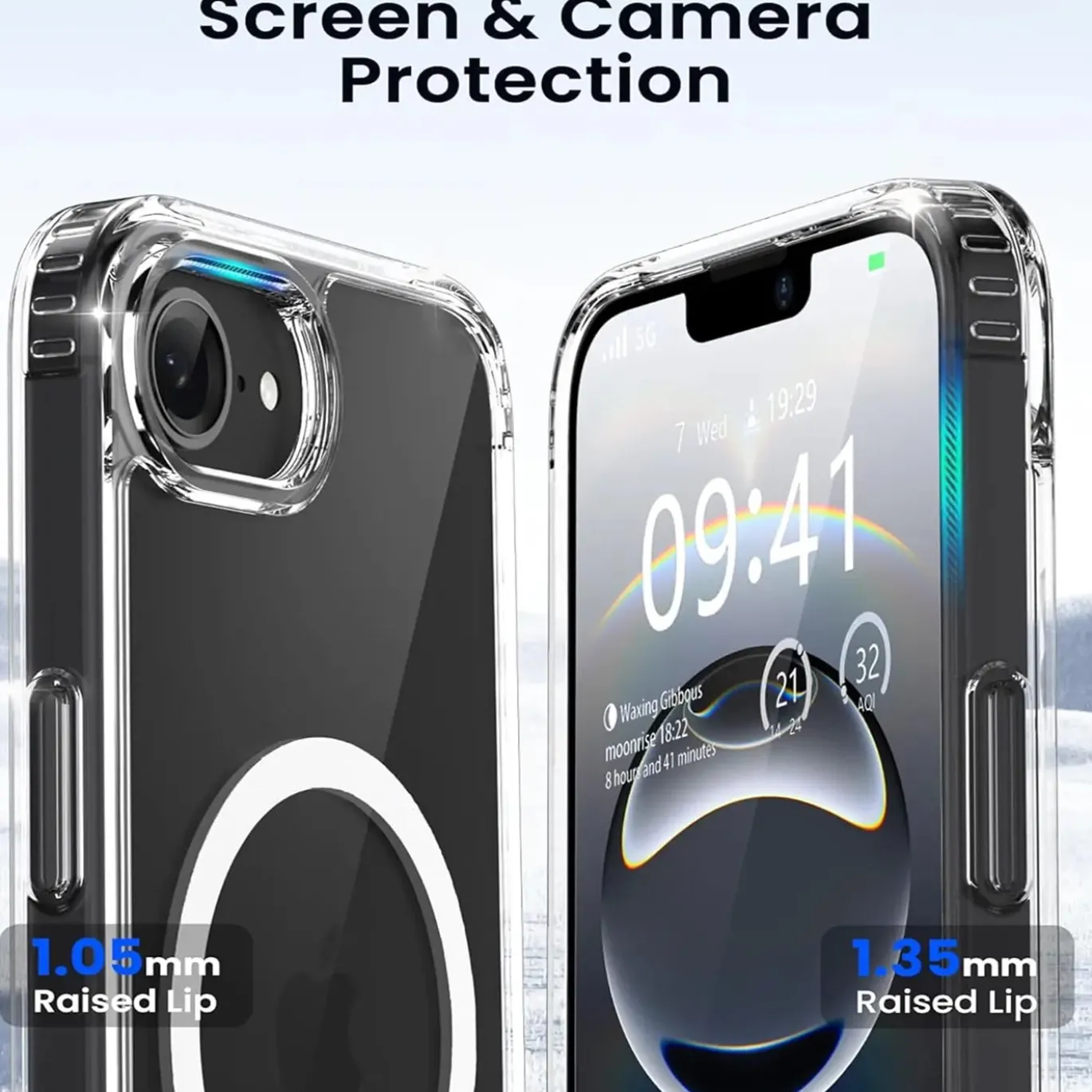 iPhone 16e - Transparente MagSafe Silikonhülle