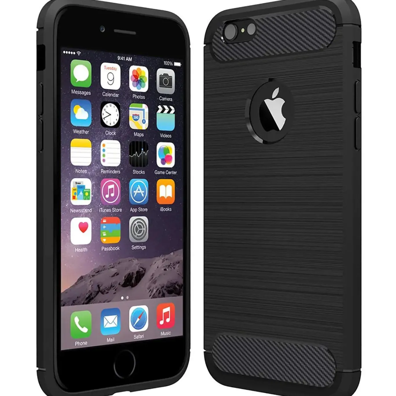 iPhone 6s Plus / 6 Plus - Carbon Case Hülle, stoßfest