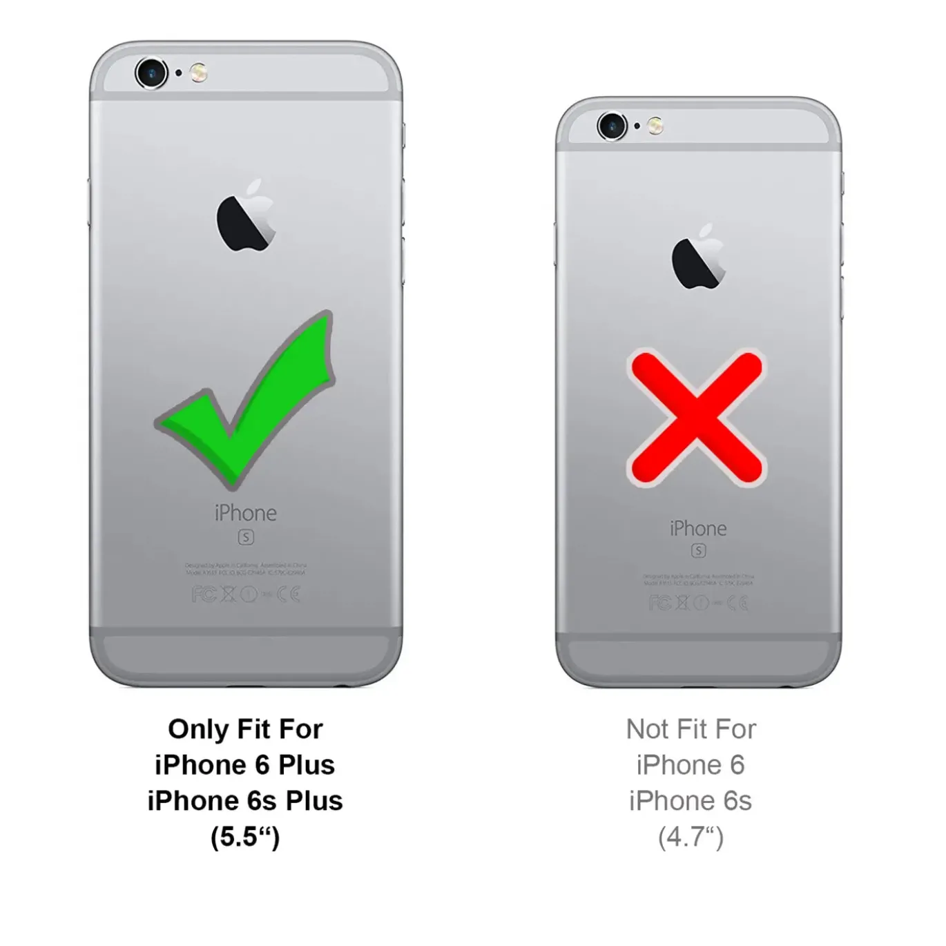 iPhone 6s Plus / 6 Plus - Fullscreen 9H Panzerglas Displayglas