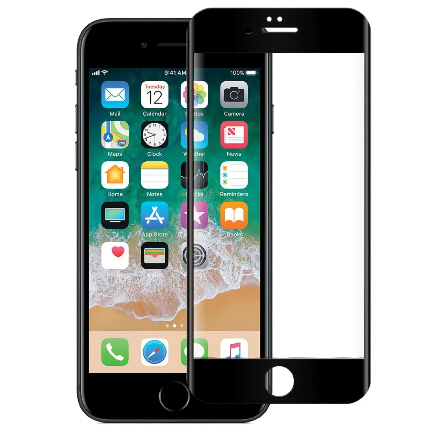 iPhone 6s Plus / 6 Plus - Fullscreen 9H Panzerglas Displayglas