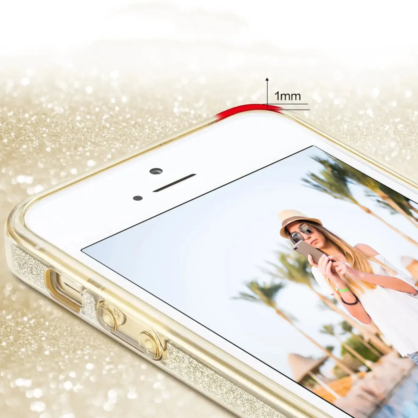 iPhone 6s Plus / 6 Plus - Glitzer TPU Hülle