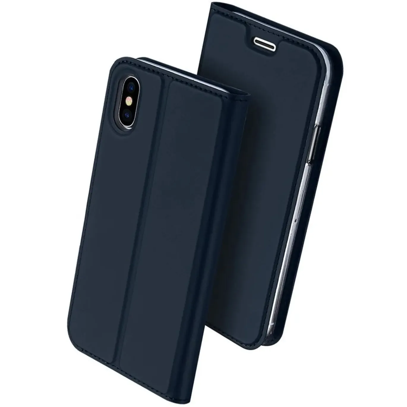 iPhone X / XS - Booklet Case mit Magnetverschluss
