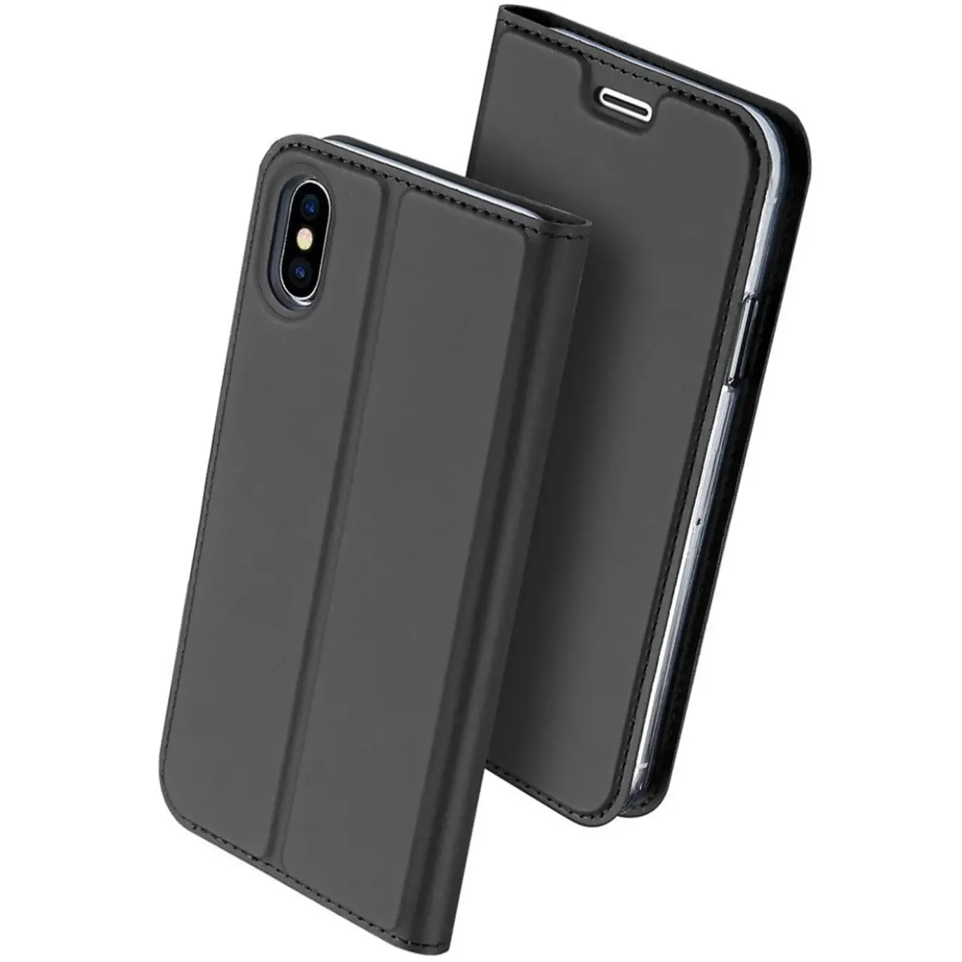 iPhone X / XS - Booklet Case mit Magnetverschluss