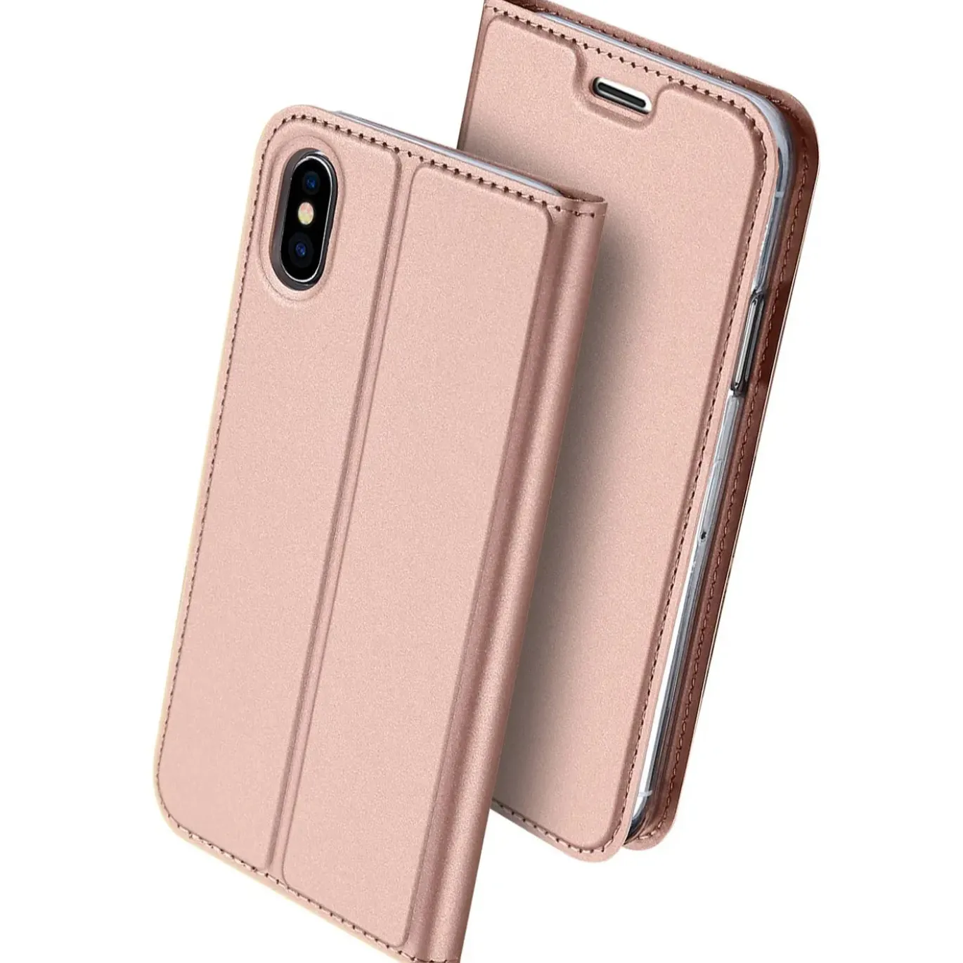 iPhone X / XS - Booklet Case mit Magnetverschluss