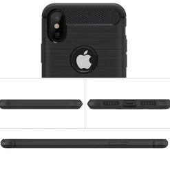iPhone X / XS - Carbon Case Hülle, stoßfest