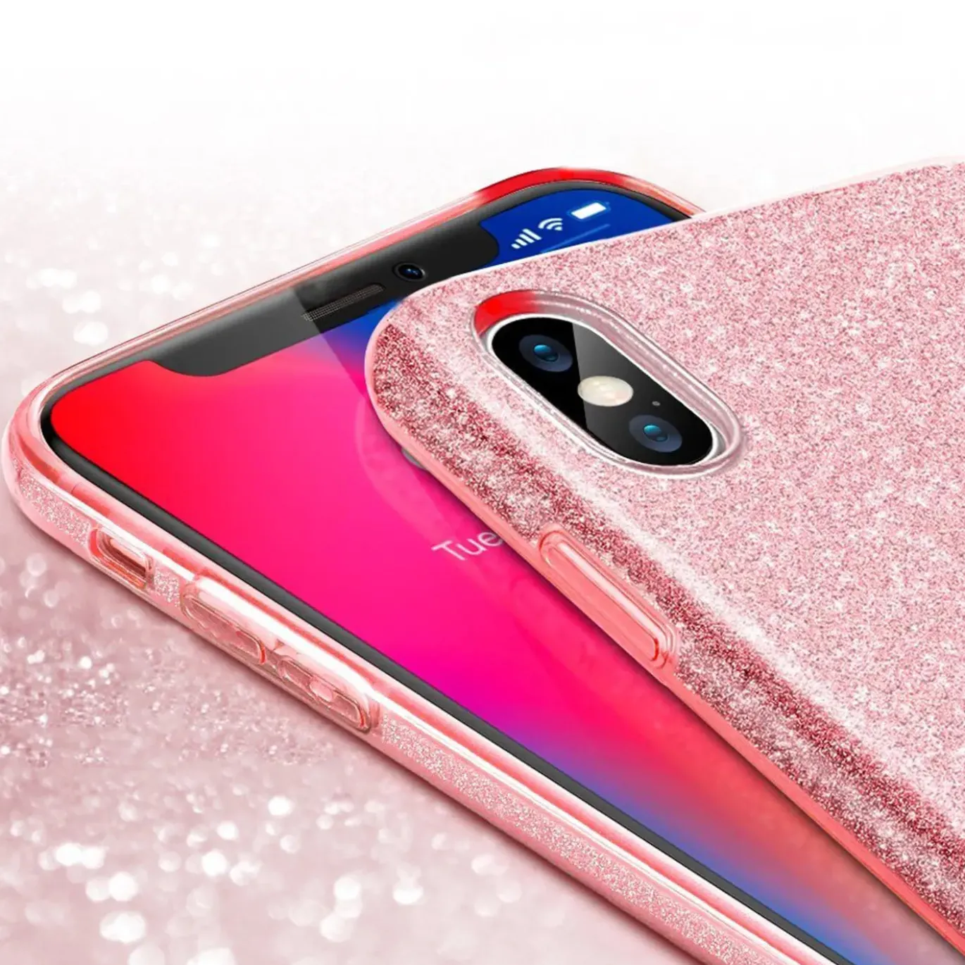 iPhone X / XS - Glitzer TPU Hülle