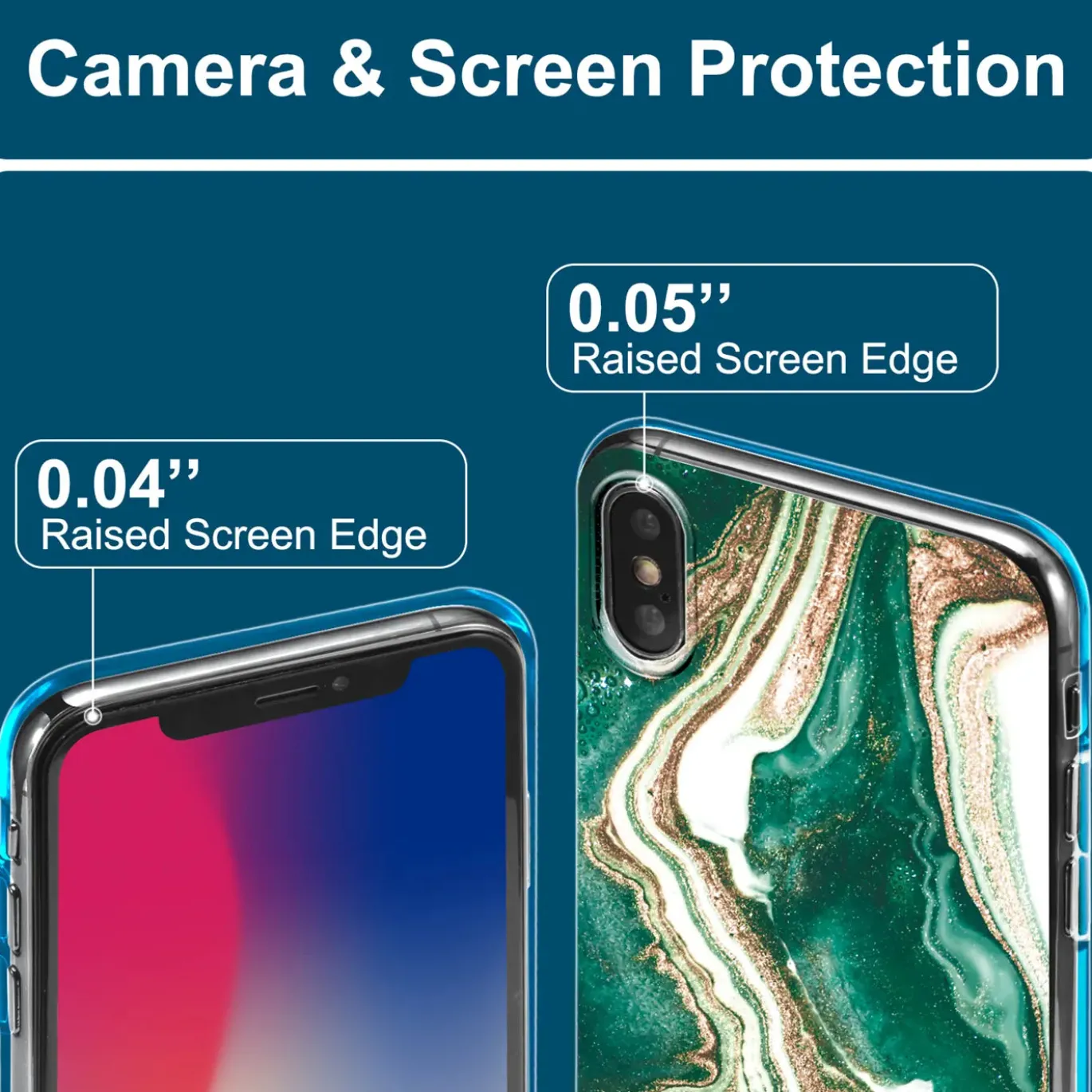 iPhone X / XS - Marmor & Sand Design Hülle