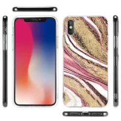 iPhone X / XS - Marmor & Sand Design Hülle