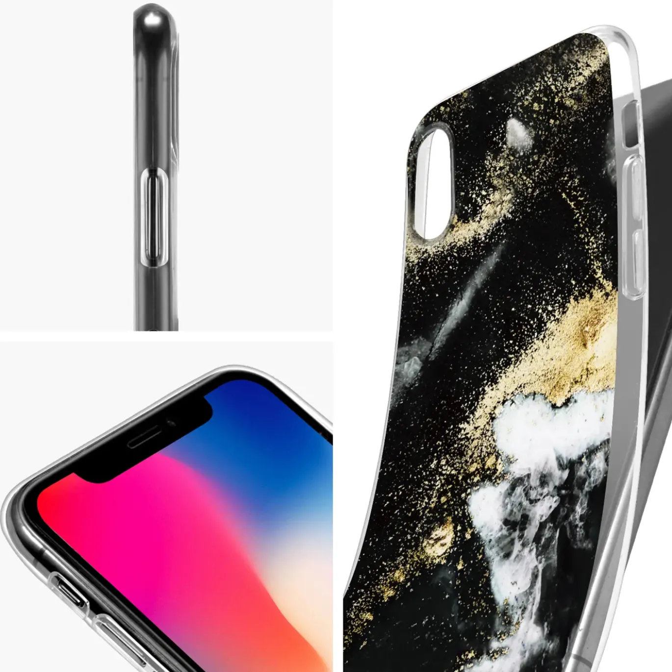 iPhone X / XS - Marmor & Sand Design Hülle