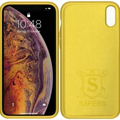 iPhone X / XS - Silikon Case mit Mikrofaser-Innenseite