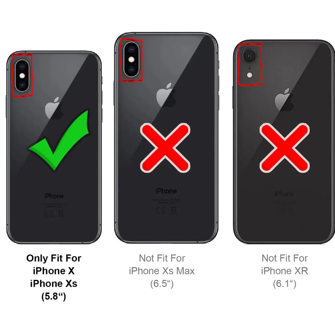 iPhone X / XS - Silikonhülle mit Kartenfach & Kameraschutz