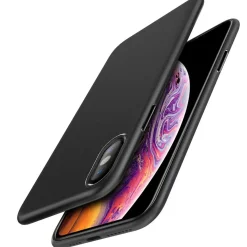 iPhone X / XS - Slim Silikon Backcover Schwarz