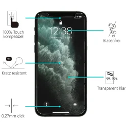 iPhone XR / 11 - 2x 9H Panzer Glasfolie, Displayfolie