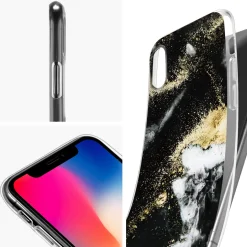iPhone XR - Marmor & Sand Design Hülle