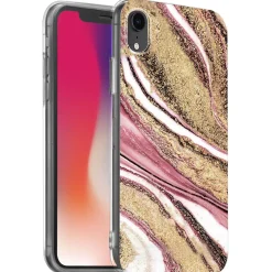 iPhone XR - Marmor & Sand Design Hülle
