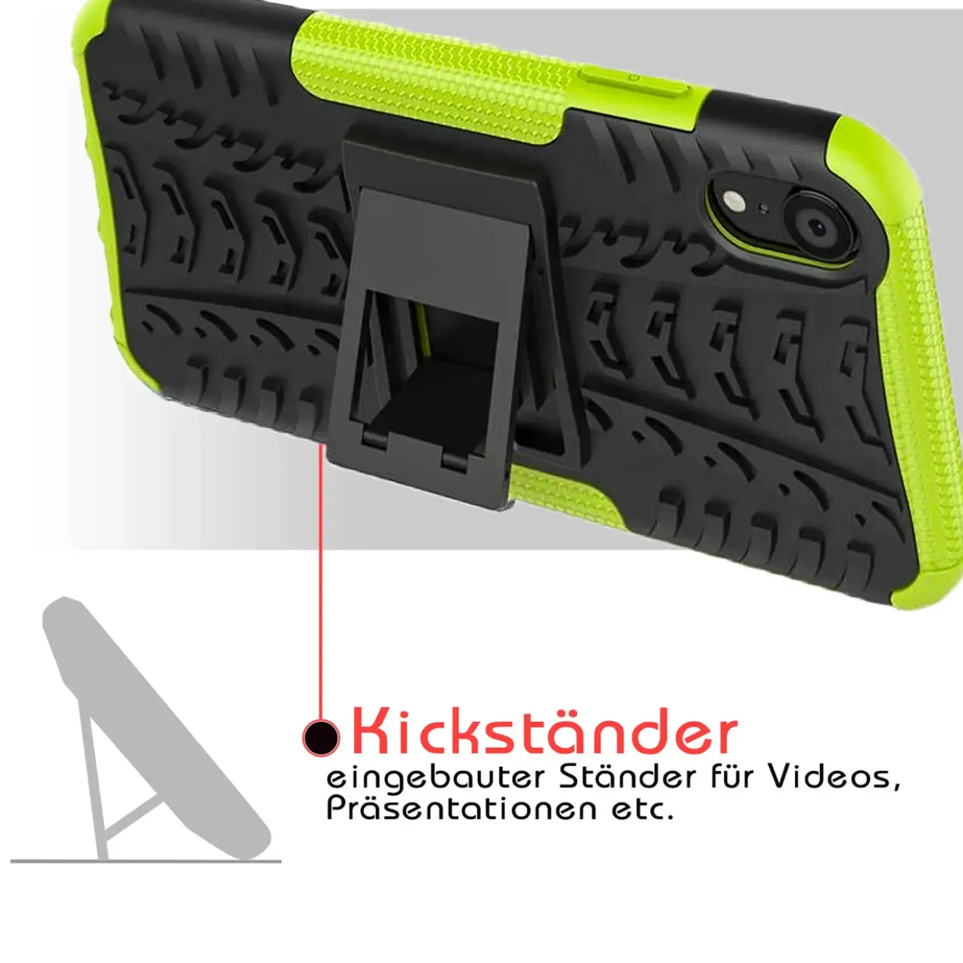 iPhone XR - Outdoor Hülle 2-teiliges Schutzcase