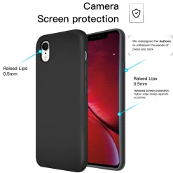 iPhone XR - Silikon Case mit Mikrofaser-Innenseite