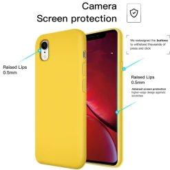 iPhone XR - Silikon Case mit Mikrofaser-Innenseite