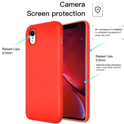 iPhone XR - Silikon Case mit Mikrofaser-Innenseite