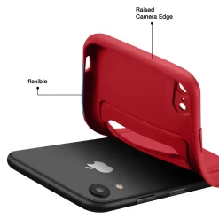 iPhone XR - Silikonhülle mit Kartenfach & Kameraschutz