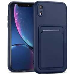 iPhone XR - Silikonhülle mit Kartenfach & Kameraschutz