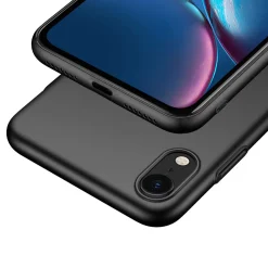 iPhone XR - Slim Silikon Backcover Schwarz